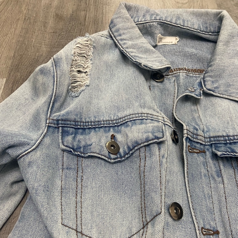 Another Influence Distressed Jean Jacket - Picture 2 of 5